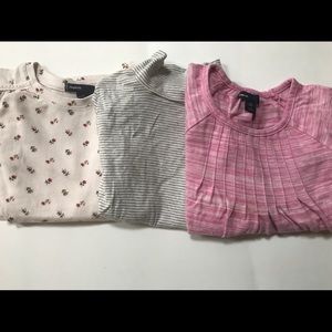 Three l/s tops, Gap, size 6-7